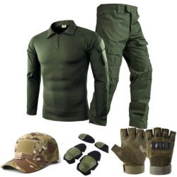 Trajes de uniforme táctico Milit, traje de camuflaje para exteriores,