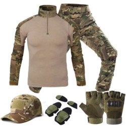 Trajes de uniforme táctico Milit, traje de camuflaje para exteriores,