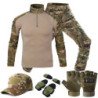 Trajes de uniforme táctico Milit, traje de camuflaje para exteriores,
