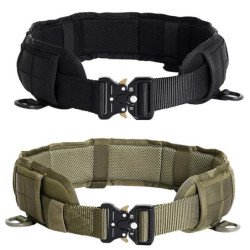 Cinturón táctico de caza al aire libre para hombre, cinturón de nailon