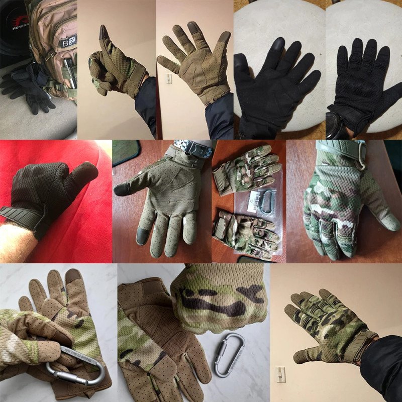 Guantes tácticos de pantalla táctil de camuflaje para caza al aire lib Guantes tácticos de pantalla táctil de camuflaje para caza al aire lib