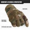 Guantes tácticos de pantalla táctil de camuflaje para caza al aire lib
