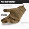 Guantes tácticos de pantalla táctil de camuflaje para caza al aire lib