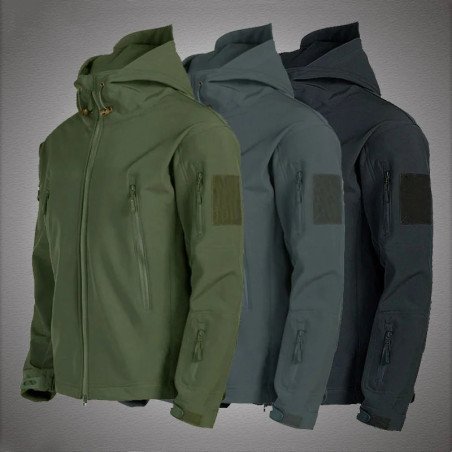 Militar de piel de tiburón Soft Shell Chaquetas Hombres Táctica a prue