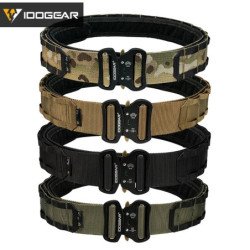 IDOGEAR-Cinturón de combate táctico de 2 pulgadas, hebilla de liberaci