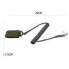 Cordón elástico táctico antipérdida, cinturón de seguridad militar de