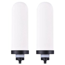Vela de filtro de cerámica de 2 piezas con carbón activado Compatible