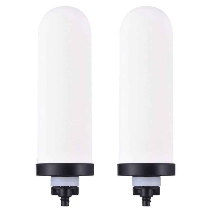 Vela de filtro de cerámica de 2 piezas con carbón activado Compatible Vela de filtro de cerámica de 2 piezas con carbón activado Compatible