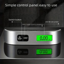 Báscula electrónica portátil para equipaje, báscula para maleta de via