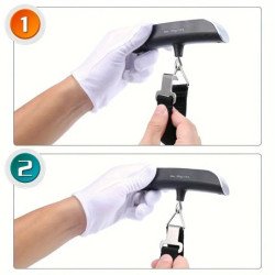 Báscula electrónica portátil para equipaje, báscula para maleta de via