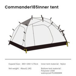 MOBI GARDEN Tienda de campaña Commander, refugio impermeable a prueba
