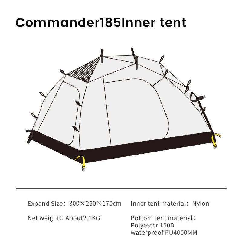 MOBI GARDEN Tienda de campaña Commander, refugio impermeable a prueba MOBI GARDEN Tienda de campaña Commander, refugio impermeable a prueba